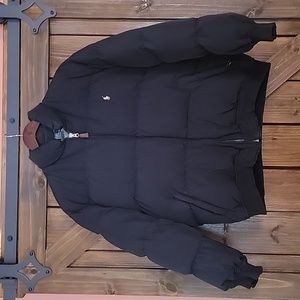 Polo by Ralph Lauren Unisex Down Puffer Coat with Zipper Pockets Size L